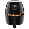 CHEFMAN Small Air Fryer Healthy Cooking, Nonstick, User Friendly and Digital Touch Screen, w/ 60 Minute Timer & Auto Shutoff, Dishwasher Safe Basket, BPA-Free, Glossy Black, 3.5 Qt. view 1