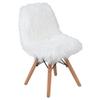 Flash Furniture Kids Shaggy Dog White Accent Chair view 1