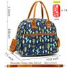 FlowFly Insulated Lunch Bag With Shoulder Strap for Women, Men, and Kids, Large and Reusable, Handle, Freezable Work and School Travel Tote and Meal Prep Organizer,Cactus view 3