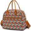 FlowFly Insulated Lunch Bag With Shoulder Strap for Women, Men, and Kids, Large and Reusable, Handle, Freezable Work and School Travel Tote and Meal Prep Organizer,Stereoscopic Red view 1