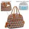 FlowFly Insulated Lunch Bag With Shoulder Strap for Women, Men, and Kids, Large and Reusable, Handle, Freezable Work and School Travel Tote and Meal Prep Organizer,Stereoscopic Red view 4
