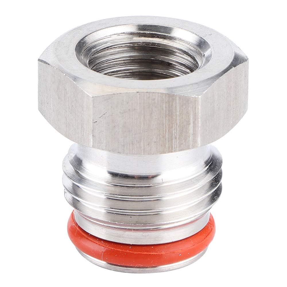 Keg Adapter, 1/4in FFL x 19/32in18 UNF Plug Adapter Connector for Homebrew Beer Keg Parts Kegging Hardware
