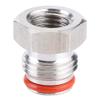 Keg Adapter, 1/4in FFL x 19/32in18 UNF Plug Adapter Connector for Homebrew Beer Keg Parts Kegging Hardware view 1