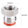Keg Adapter, 1/4in FFL x 19/32in18 UNF Plug Adapter Connector for Homebrew Beer Keg Parts Kegging Hardware view 3