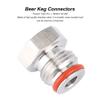 Keg Adapter, 1/4in FFL x 19/32in18 UNF Plug Adapter Connector for Homebrew Beer Keg Parts Kegging Hardware view 4