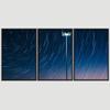 SIGNWIN 3 Piece Framed Canvas Wall Art Starry Sky Canvas Prints Home Artwork Decoration for Living Room,Bedroom - 16"x24"x3 Panels view 3