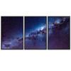 SIGNWIN 3 Piece Framed Canvas Wall Art Galaxy Stars Canvas Prints Home Artwork Decoration for Living Room,Bedroom - 16"x24"x3 Panels view 2