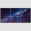 SIGNWIN 3 Piece Framed Canvas Wall Art Galaxy Stars Canvas Prints Home Artwork Decoration for Living Room,Bedroom - 16"x24"x3 Panels view 3