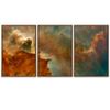 SIGNWIN 3 Piece Framed Canvas Wall Art Galaxy Stars Canvas Prints Home Artwork Decoration for Living Room,Bedroom - 16"x24"x3 Panels view 2