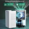 LUKO 2000 Sq. Ft Dehumidifiers for Large Room and Basements, 30 Pints Dehumidifier with Drain Hose, Auto or Manual Drainage, 0.528 Gallon Water Tank, Auto Defrost, Dry Clothes Function, 24H Timer view 4