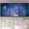 SIGNWIN 3 Piece Framed Canvas Wall Art Galaxy Stars Canvas Prints Home Artwork Decoration for Living Room,Bedroom - 16"x24"x3 Panels view 1