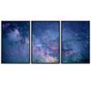 SIGNWIN 3 Piece Framed Canvas Wall Art Galaxy Stars Canvas Prints Home Artwork Decoration for Living Room,Bedroom - 16"x24"x3 Panels view 2