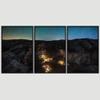 SIGNWIN 3 Piece Framed Canvas Wall Art Starry Sky Canvas Prints Home Artwork Decoration for Living Room,Bedroom - 16"x24"x3 Panels view 3