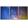 SIGNWIN 3 Piece Framed Canvas Wall Art Starry Sky Canvas Prints Home Artwork Decoration for Living Room,Bedroom - 16"x24"x3 Panels view 2
