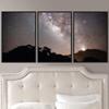 SIGNWIN 3 Piece Framed Canvas Wall Art Starry Sky Canvas Prints Home Artwork Decoration for Living Room,Bedroom - 16"x24"x3 Panels view 1