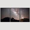 SIGNWIN 3 Piece Framed Canvas Wall Art Starry Sky Canvas Prints Home Artwork Decoration for Living Room,Bedroom - 16"x24"x3 Panels view 3