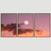 SIGNWIN 3 Piece Framed Canvas Wall Art Lunar Canvas Prints Home Artwork Decoration for Living Room,Bedroom - 16"x24"x3 Panels view 3