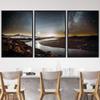 SIGNWIN 3 Piece Framed Canvas Wall Art Starry Sky Canvas Prints Home Artwork Decoration for Living Room,Bedroom - 16"x24"x3 Panels view 1