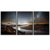 SIGNWIN 3 Piece Framed Canvas Wall Art Starry Sky Canvas Prints Home Artwork Decoration for Living Room,Bedroom - 16"x24"x3 Panels view 2