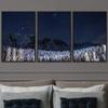SIGNWIN 3 Piece Framed Canvas Wall Art Starry Sky Canvas Prints Home Artwork Decoration for Living Room,Bedroom - 16"x24"x3 Panels view 1