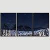 SIGNWIN 3 Piece Framed Canvas Wall Art Starry Sky Canvas Prints Home Artwork Decoration for Living Room,Bedroom - 16"x24"x3 Panels view 3