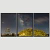 SIGNWIN 3 Piece Framed Canvas Wall Art Starry Sky Canvas Prints Home Artwork Decoration for Living Room,Bedroom - 16"x24"x3 Panels view 3
