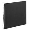 walther Design Photo Album Black 30 x 30 cm Spiral Album Linen, Cloth SA-510-B view 1