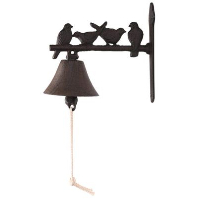 BRASSTAR Rustic Cast Iron Door Bell Four Little Birds Vintage Antique Retro Style Decoration for Outside House Garden TQZDPT31