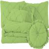 100% Egyptian Cotton 7-Piece Pinch Pleat Pintuck Bedding Comforter Set, 800 Thread Count (Queen, Sage) view 1