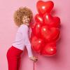 AFTERLOON Biodegradable Balloons 100 pcs Red 12 Inch Heart Shaped, Thickened Extra Strong Natural Latex Helium Float, Proposal Marriage Love Baby Shower Gender Reveal Wedding Bridal Corazones view 3