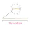 42-126-Inch long Gold Adjustable Metal Curtain Rod Set Crystal Finials - Event Home Windows Decorations view 2