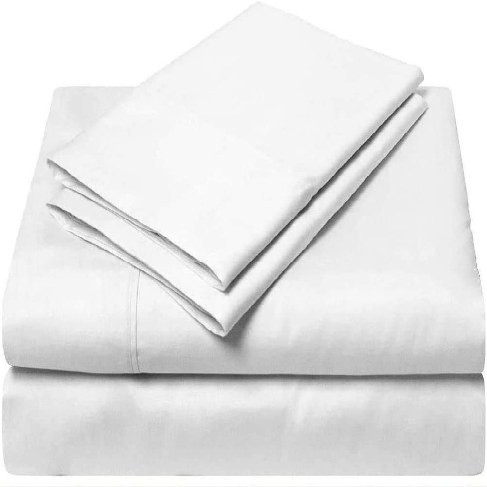 Giza-Egyptian-Dreams-Set-My-Sheet-&-Pillow, 100% Giza Egyptian 1000 Thread Count Cotton, 12"-15" Deep Pockets |RV King, White Color| 4-PC Sheet Set, Soft Breathable Bedsheets