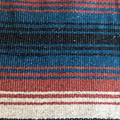 Baja Authentic Mexican Falsa Blanket 100% Acrylic Perfect for Yoga, Beach, Camping, Picnic, Car Seat Cover, Home Throw Decor (Rustic Red)