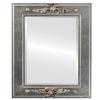 OVALCREST Rectangle Beveled Wall Mirror for Home Decor - Ramino Style - Silver Leaf with Brown Antique - 23x29 Outside Dimensions view 1