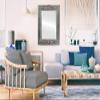 OVALCREST Rectangle Beveled Wall Mirror for Home Decor - Ramino Style - Silver Leaf with Brown Antique - 23x29 Outside Dimensions view 3