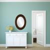 OVALCREST Oval Beveled Wall Mirror for Home Decor - Paris Style - Walnut - 21x25 Outside Dimensions view 3