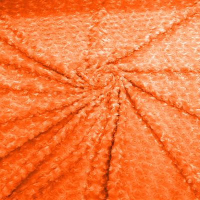 New Creations Fabric & Foam Inc, 58/59" Wide Snuggle Rosebud Soft Fabric (Orange, 2 Yards)