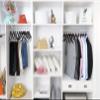 Quality Wooden Skirt Hangers with Clips Smooth Solid Wood Pants Hangers with Durable Adjustable Metal Clips, Swivel Hook, Coat, Jacket, Blouse Suit Hangers (Mahogany, 10) view 2