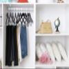 Quality Wooden Skirt Hangers with Clips Smooth Solid Wood Pants Hangers with Durable Adjustable Metal Clips, Swivel Hook, Coat, Jacket, Blouse Suit Hangers (Mahogany, 10) view 3