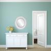 OVALCREST Round Beveled Wall Mirror for Home Decor - Paris Style - Linen White - 35x35 Outside Dimensions view 3