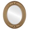 OVALCREST Oval Beveled Wall Mirror for Home Decor - Ramino Style - Desert Gold - 25x35 Outside Dimensions view 1