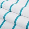 Arkwright Las Rayas Striped Beach Towel - Pack of 4 - Soft Plush Quick Dry White Cotton Terry Towels Set for Pool, Swim, and Hot Tub, 480 GSM Thick & Absorbent, 30 x 60 in, Blue view 2