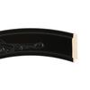 OVALCREST Oval Beveled Wall Mirror for Home Decor - Ramino Style - Matte Black - 25x29 Outside Dimensions view 2