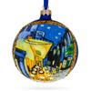 1888 'Cafe Terrace at Night' by Vincent Van Gogh Glass Ball Christmas Ornament 4 Inches view 1