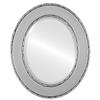 OVALCREST Oval Beveled Wall Mirror for Home Decor - Paris Style - Silver Spray - 35x45 Outside Dimensions view 1
