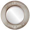 OVALCREST Round Beveled Wall Mirror for Home Decor - Ramino Style - Silver Shade - 19x19 Outside Dimensions view 1