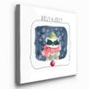Renditions Gallery Abstract Animal Wall Art for Home Decor Holly & Jolly Christmas Raccoon Canvas Hanging Artwork for Dining Living Room Kitchen Decorations - 10"X10" LT05 view 2