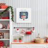 Renditions Gallery Abstract Animal Wall Art for Home Decor Holly & Jolly Christmas Raccoon Canvas Hanging Artwork for Dining Living Room Kitchen Decorations - 10"X10" LT05 view 3
