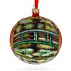 1906 'The Water Lily Pond' by Claude Oscar Monet Glass Ball Christmas Ornament 4 Inches view 1