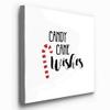 Renditions Gallery Canvas Christmas Wall Art Red White Xmas Candy Cane Wishes Abstract Hanging Artwork for Bedroom Office Home Kitchen Decorations - 10"X10" LT05 view 2